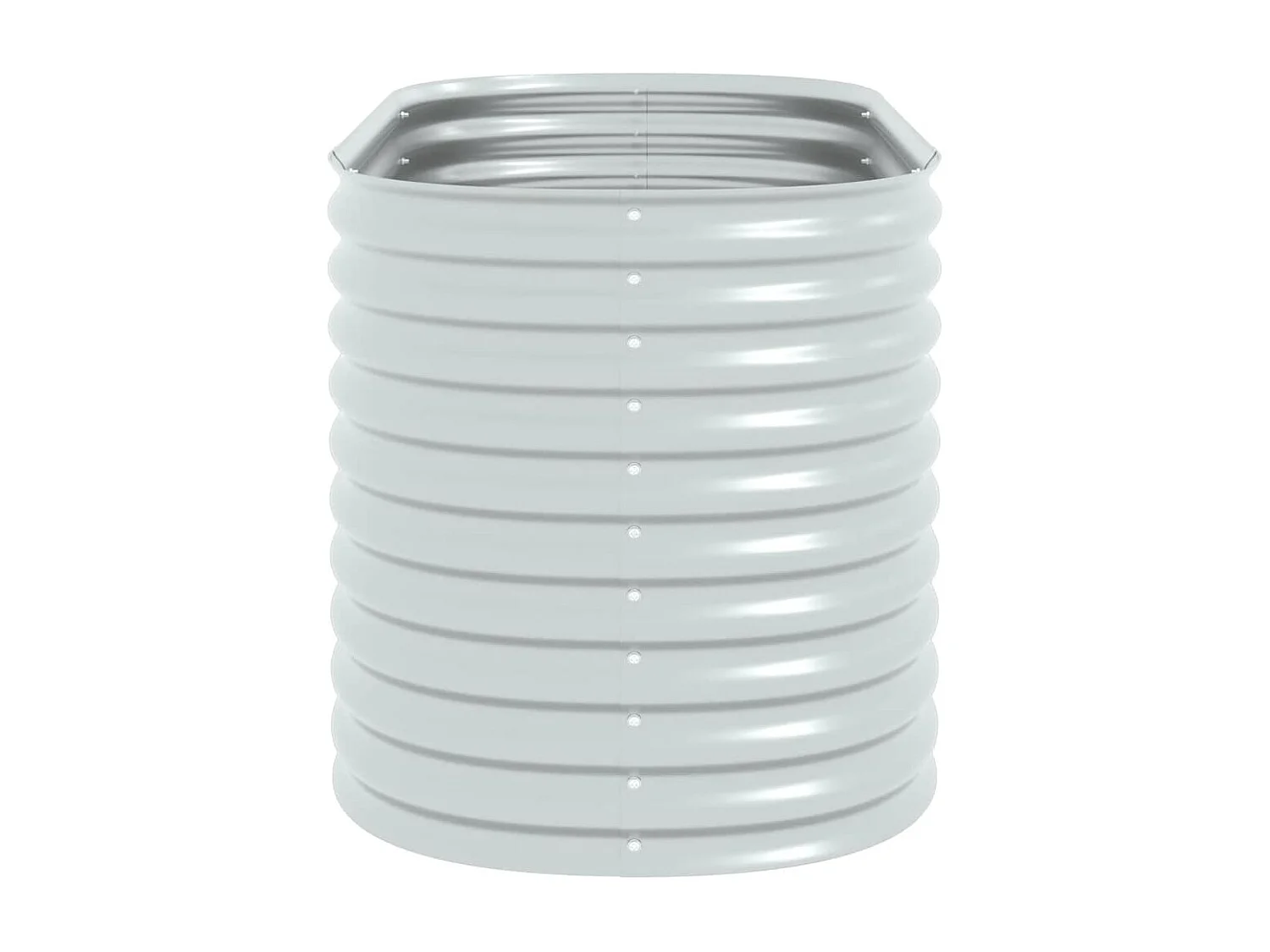 Lit surélevé de jardin 160x80x81 cm Acier galvanisé Argenté