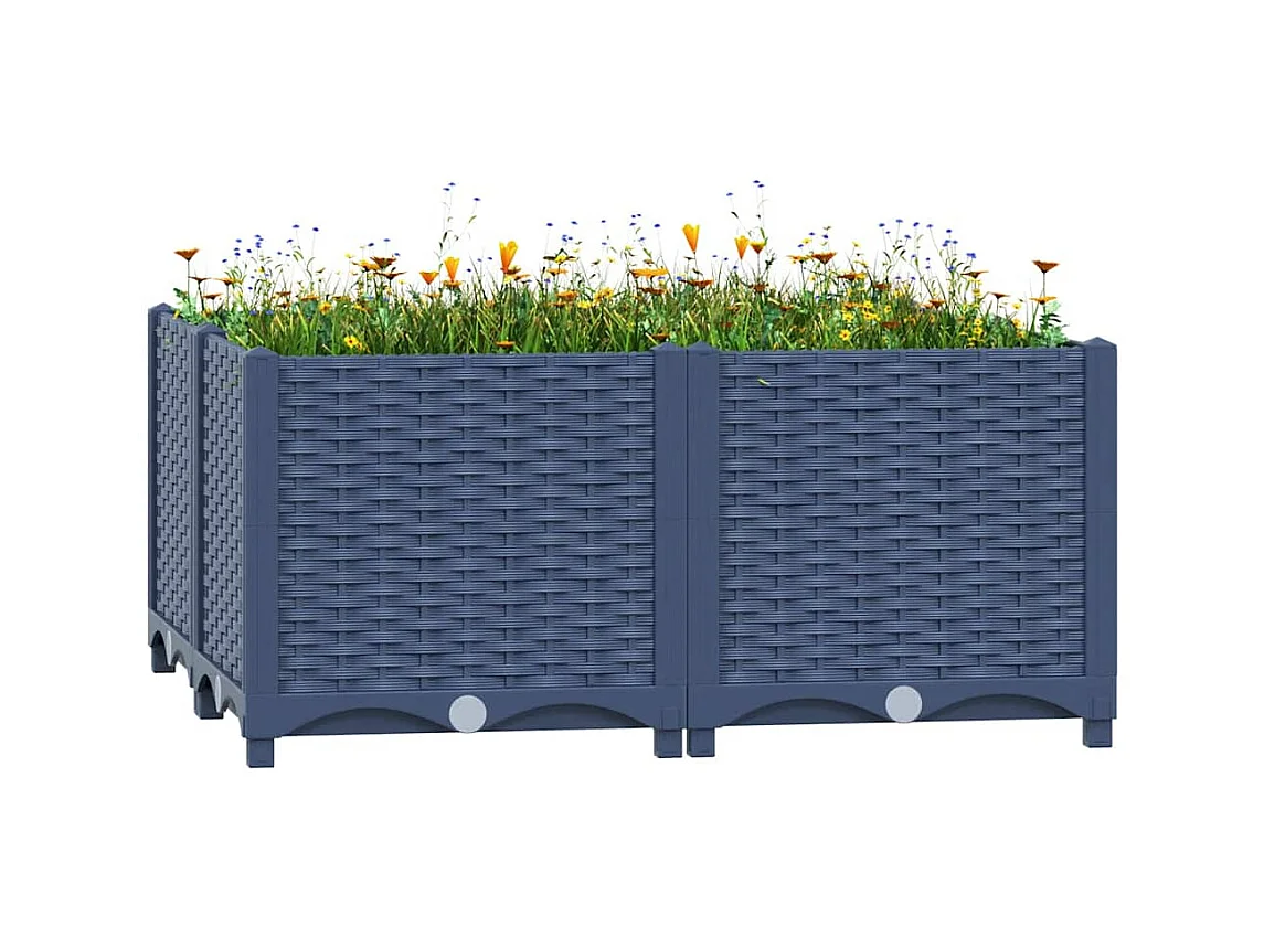 Letto rialzato 80x80x38 cm Polipropilene