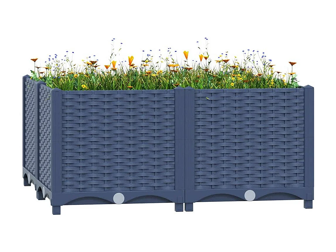 Letto rialzato 80x80x38 cm Polipropilene