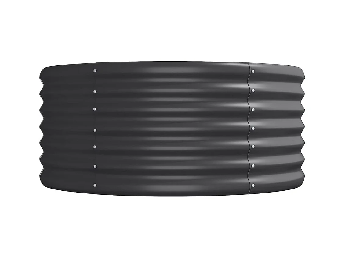 Lit surélevé de jardin Acier enduit de poudre Anthracite