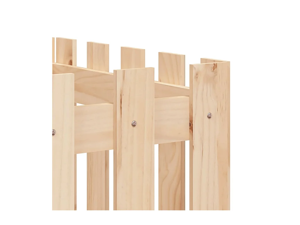 Lit surélevé de jardin design de clôture 200x50x50cm pin massif