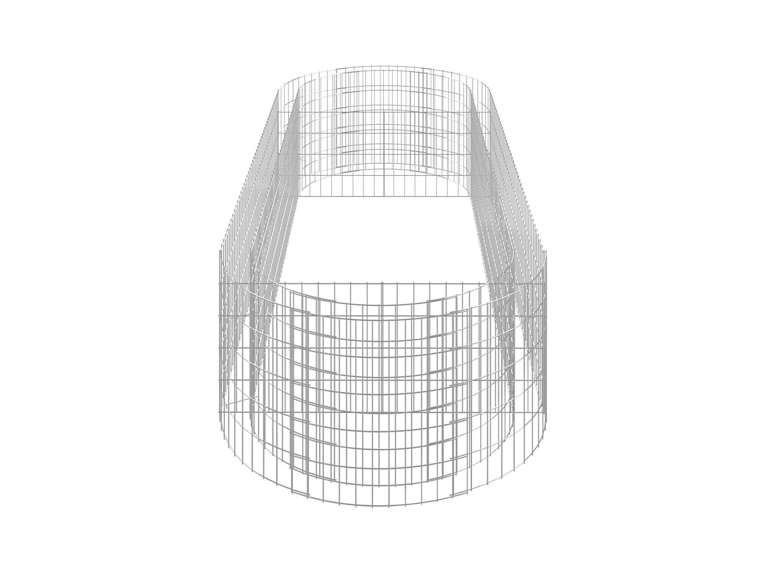 Lit surélevé à gabion Fer galvanisé 300x100x50 cm