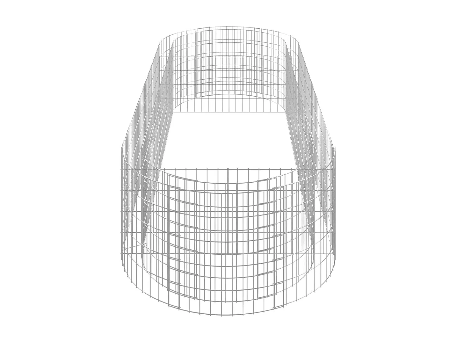 Lit surélevé à gabion Fer galvanisé 300x100x50 cm