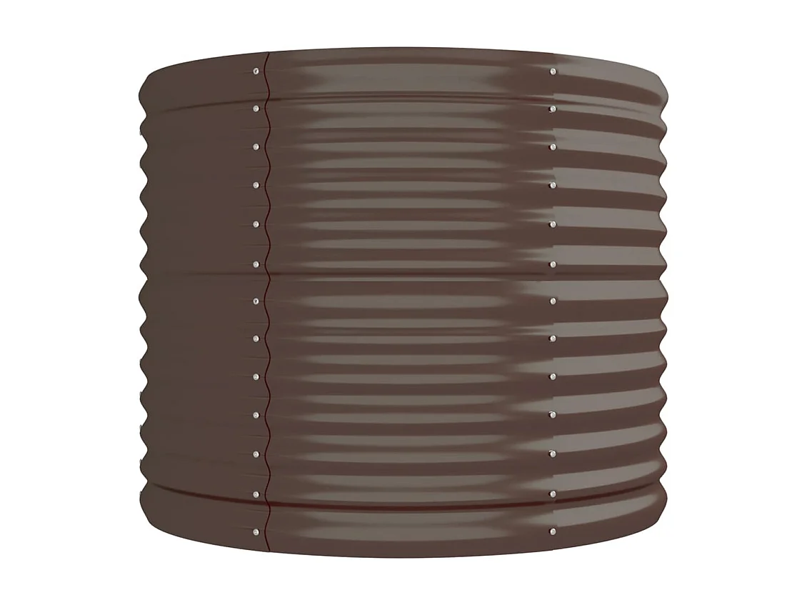 Lit surélevé de jardin Acier enduit de poudre marron