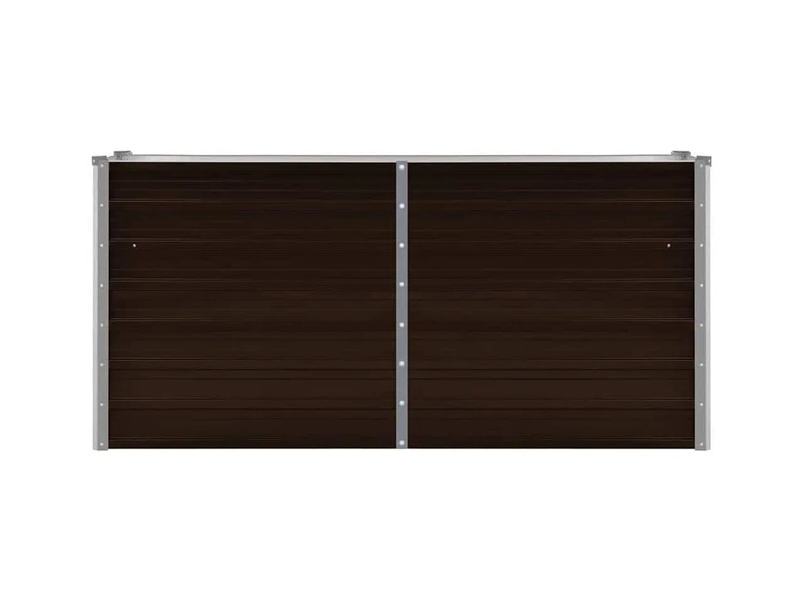 Lit surélevé de jardin Marron 160x40x77 cm Acier galvanisé