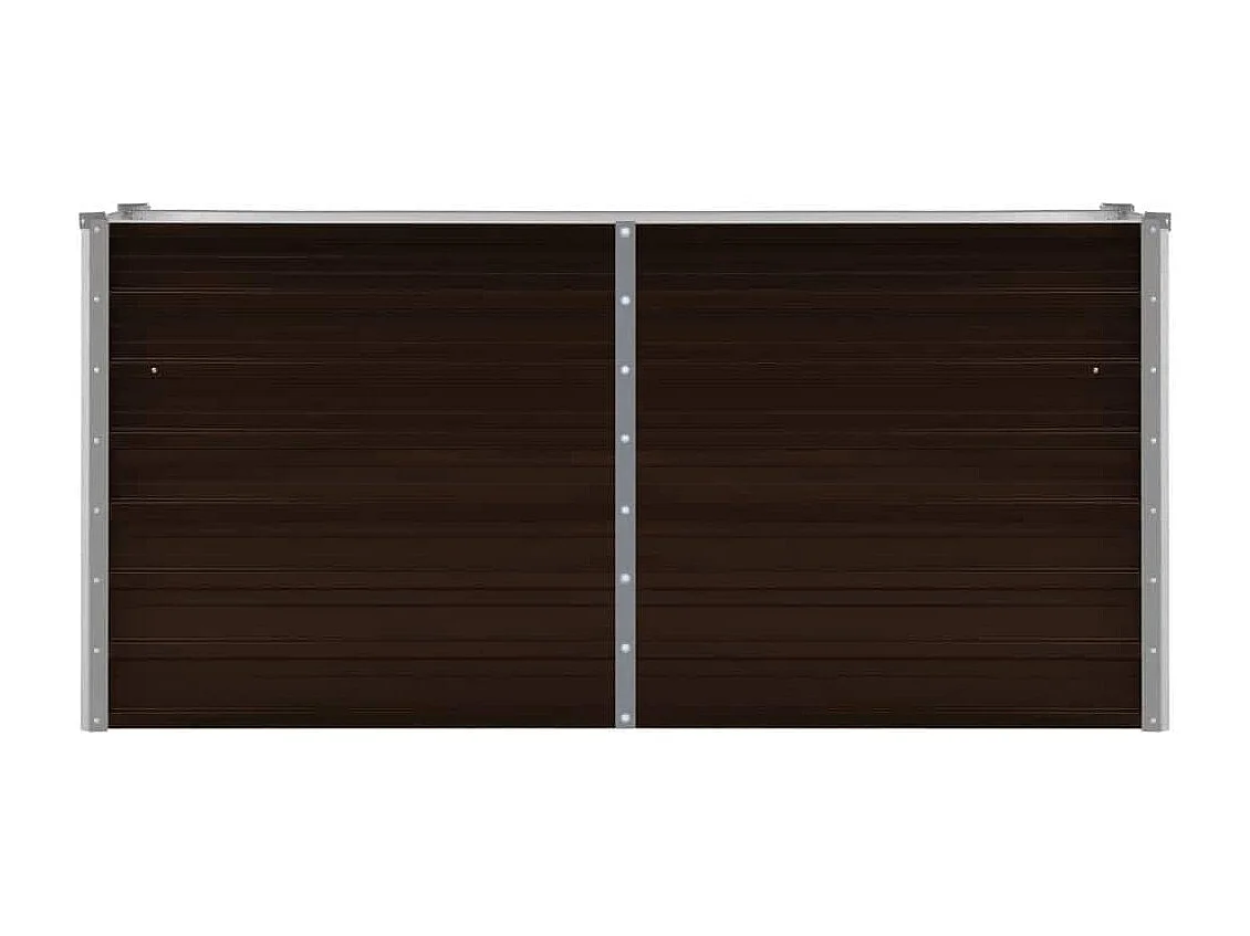 Lit surélevé de jardin Marron 160x40x77 cm Acier galvanisé