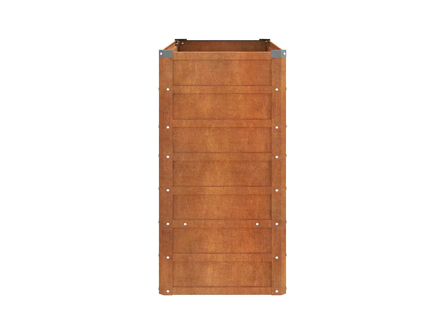 Lit surélevé de jardin rouillé 100x40x77 cm acier corten