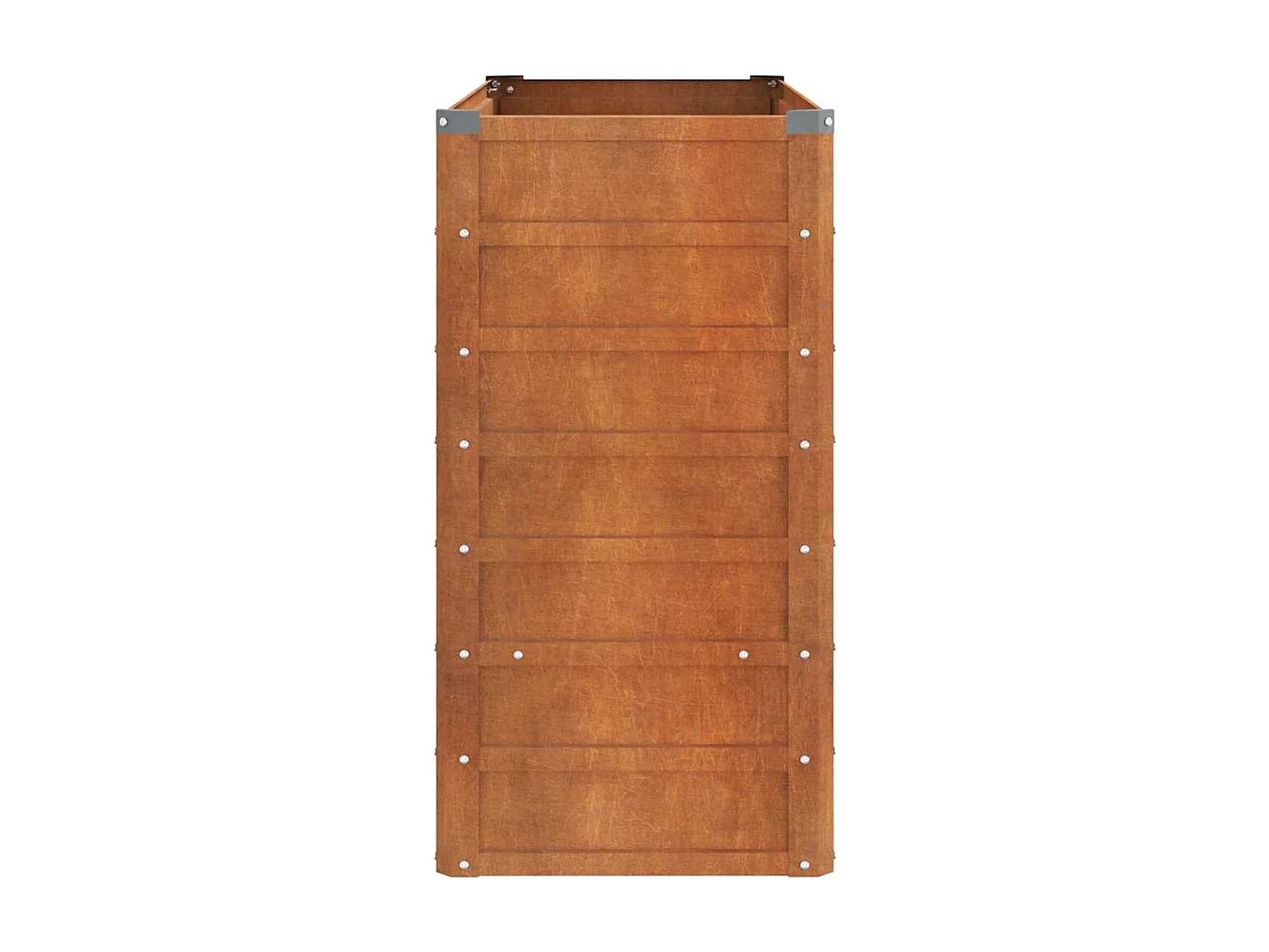 Lit surélevé de jardin rouillé 100x40x77 cm acier corten