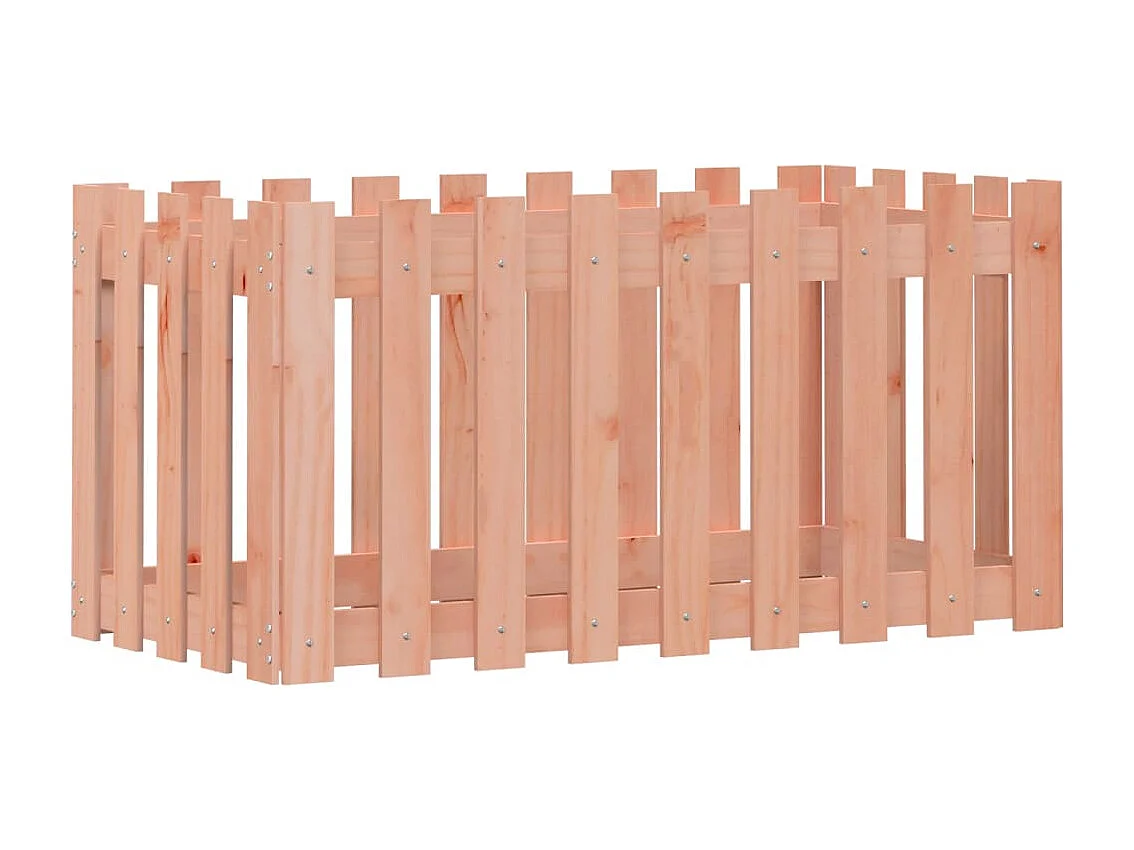 Lit surélevé de jardin design de clôture bois douglas massif