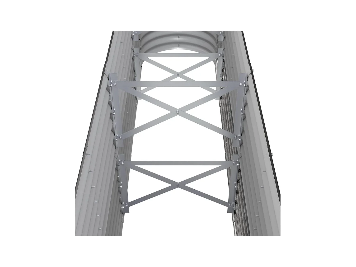 Lit surélevé de jardin Acier enduit de poudre Anthracite