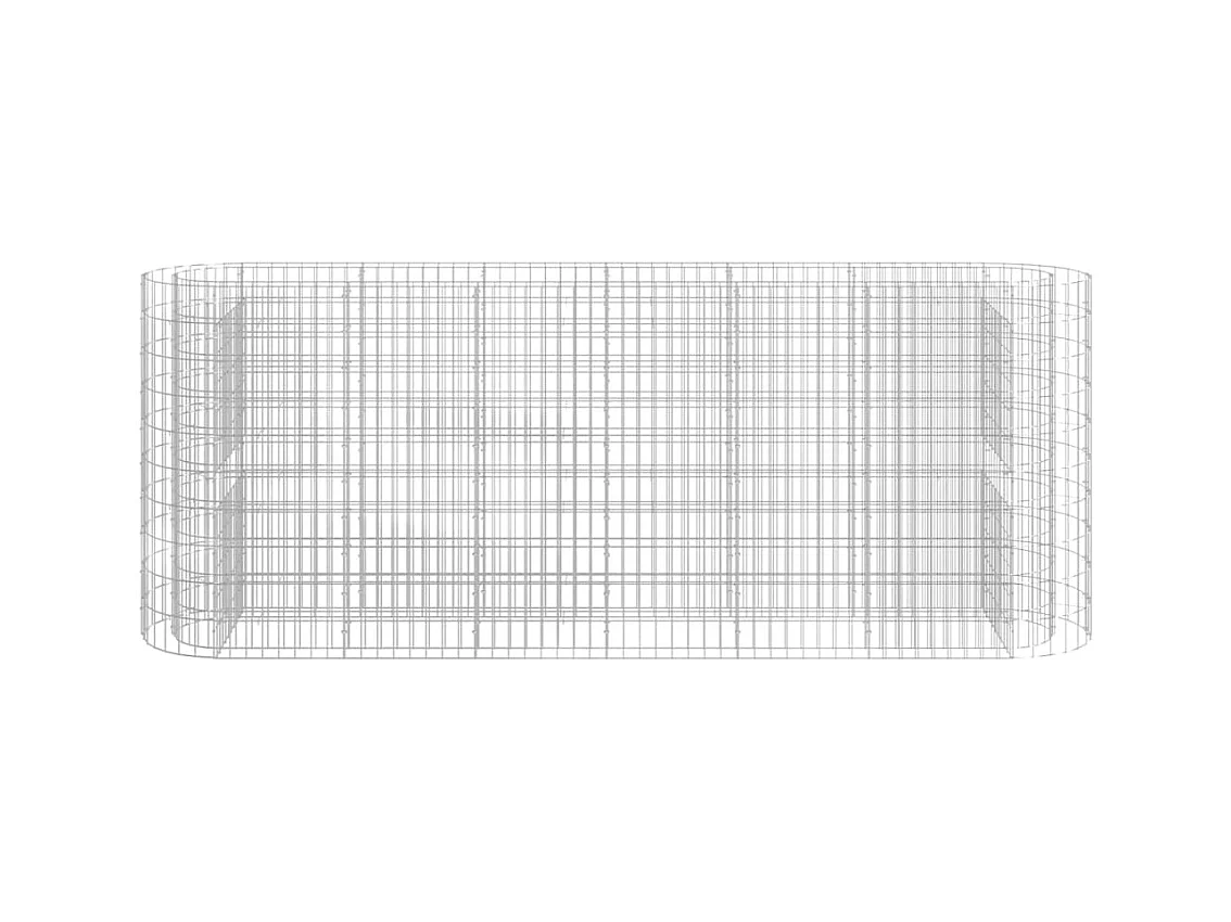 Gabion verhoogde bak Gegalvaniseerd ijzer 260x50x100 cm
