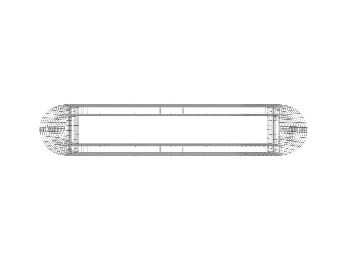 Gabion verhoogde bak Gegalvaniseerd ijzer 260x50x100 cm