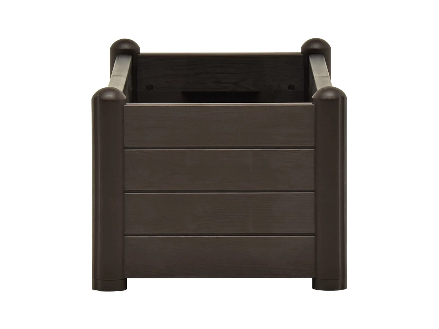 Lit surélevé de jardin PP Moka 100x43x35 cm