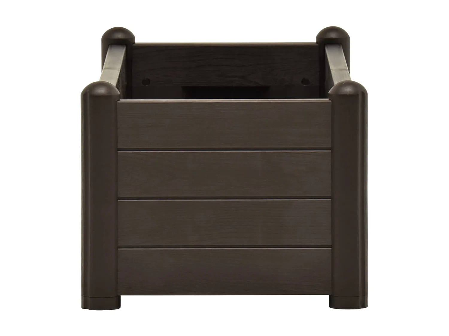 Lit surélevé de jardin PP Moka 100x43x35 cm