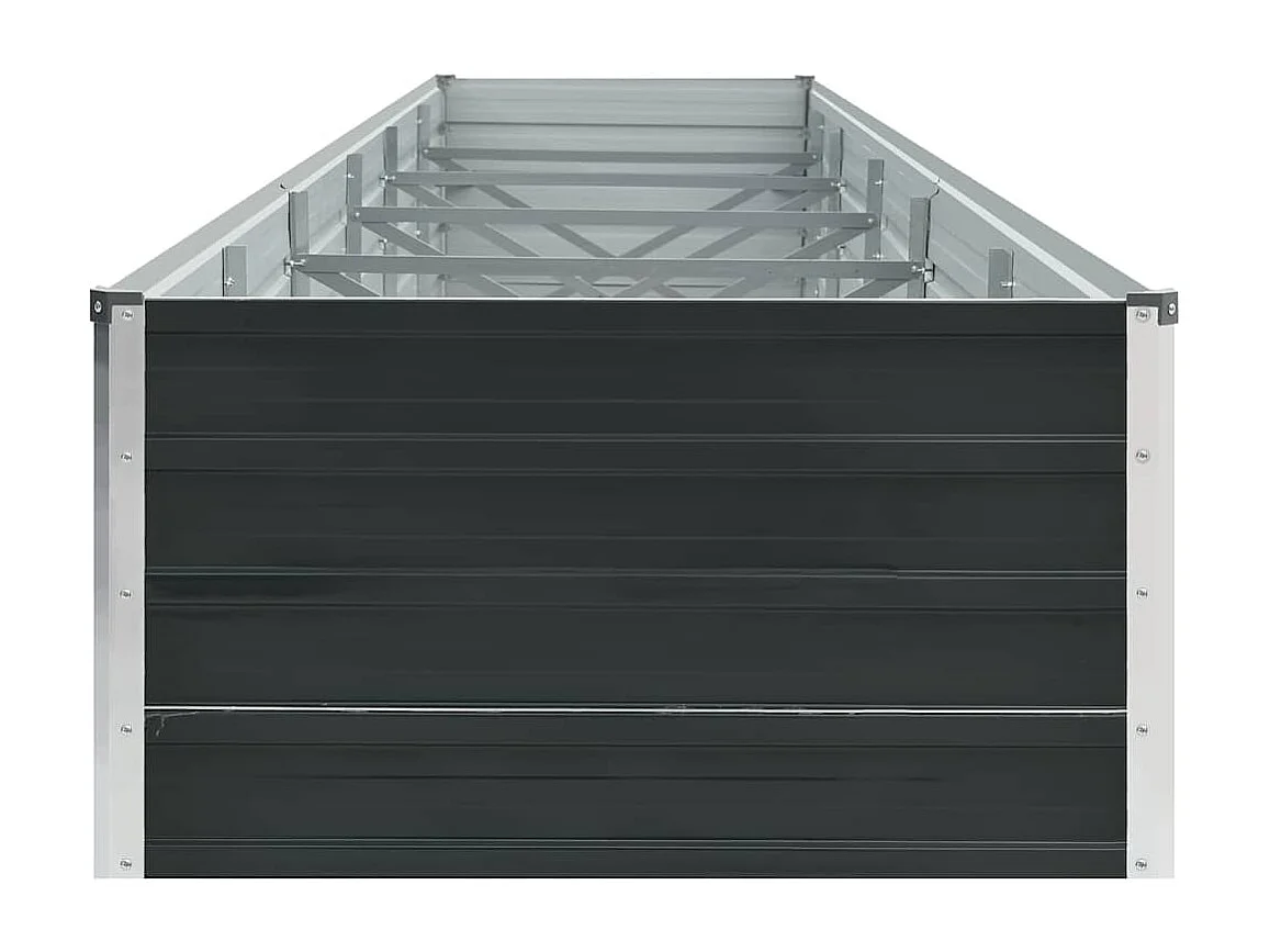 Letto da giardino rialzato in acciaio zincato 480x80x45 cm Antracite
