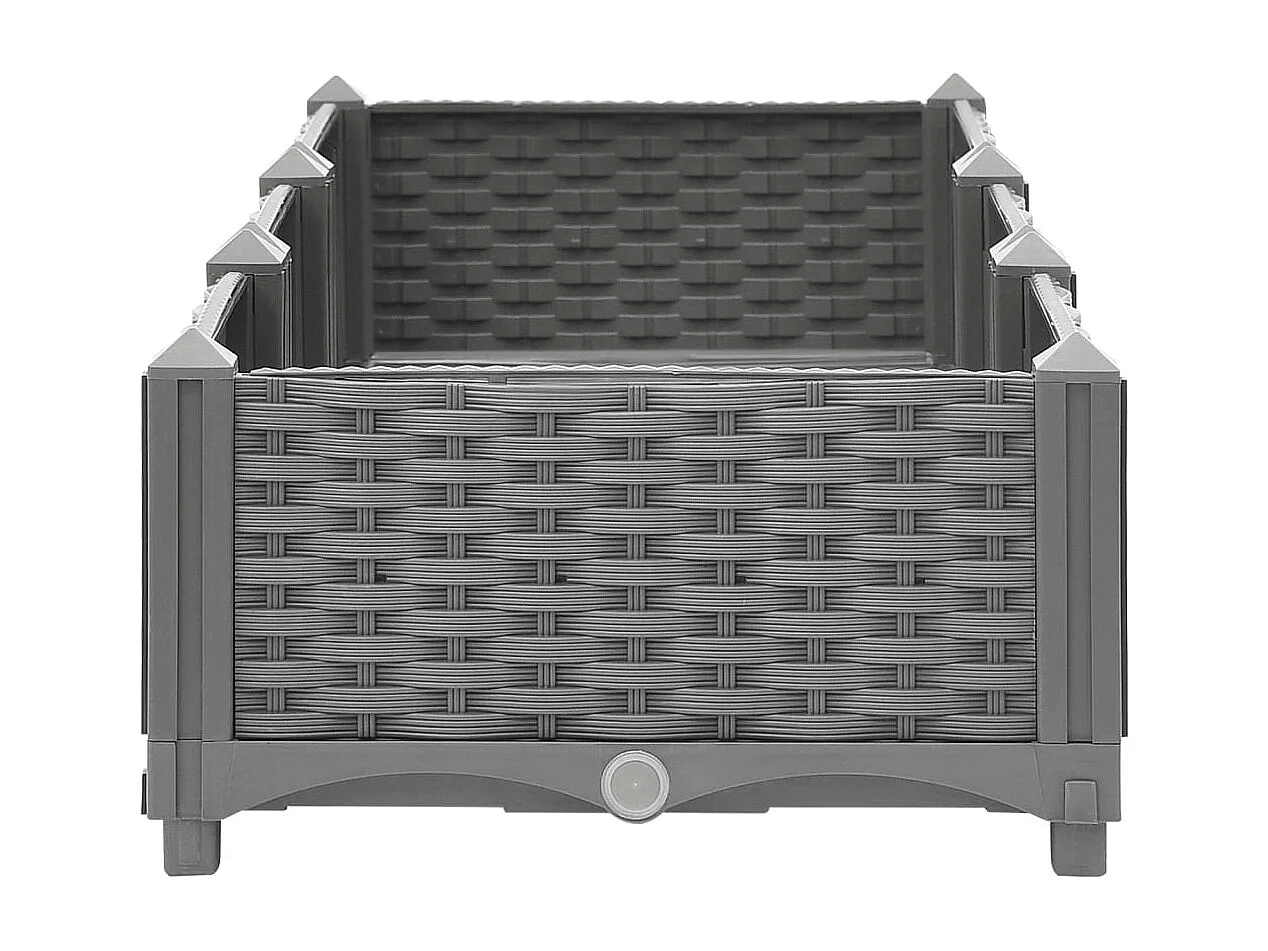 Lit surélevé 120x40x23 cm Polypropylène