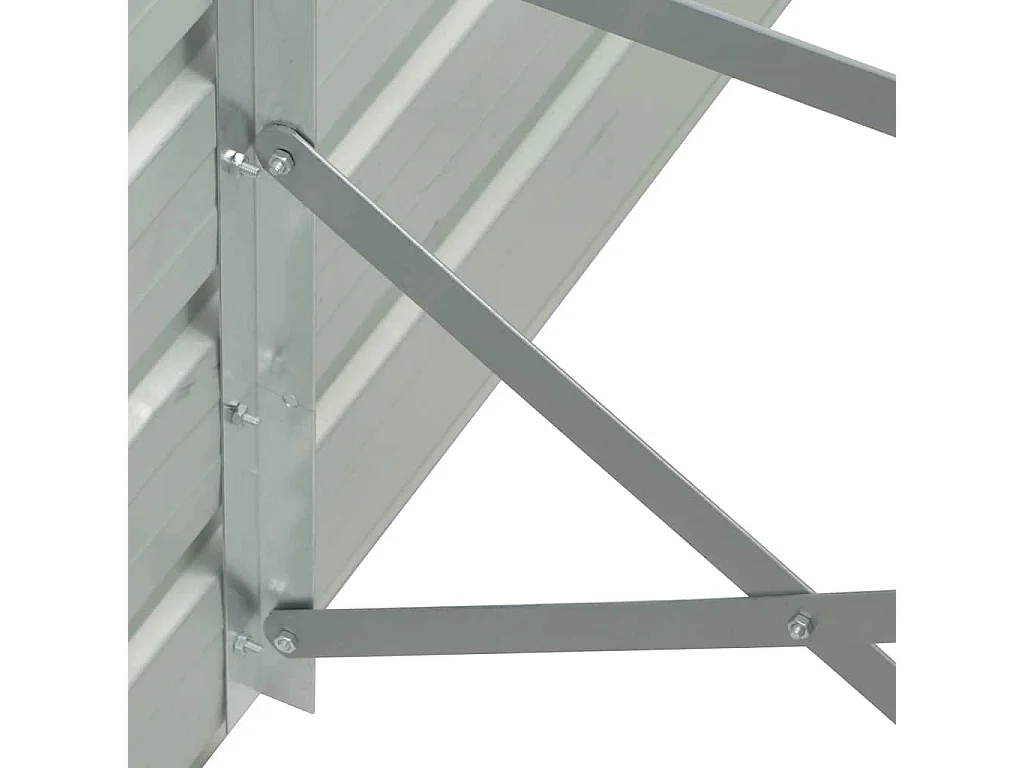 Lit surélevé de jardin Acier galvanisé 320x40x45 cm Marron