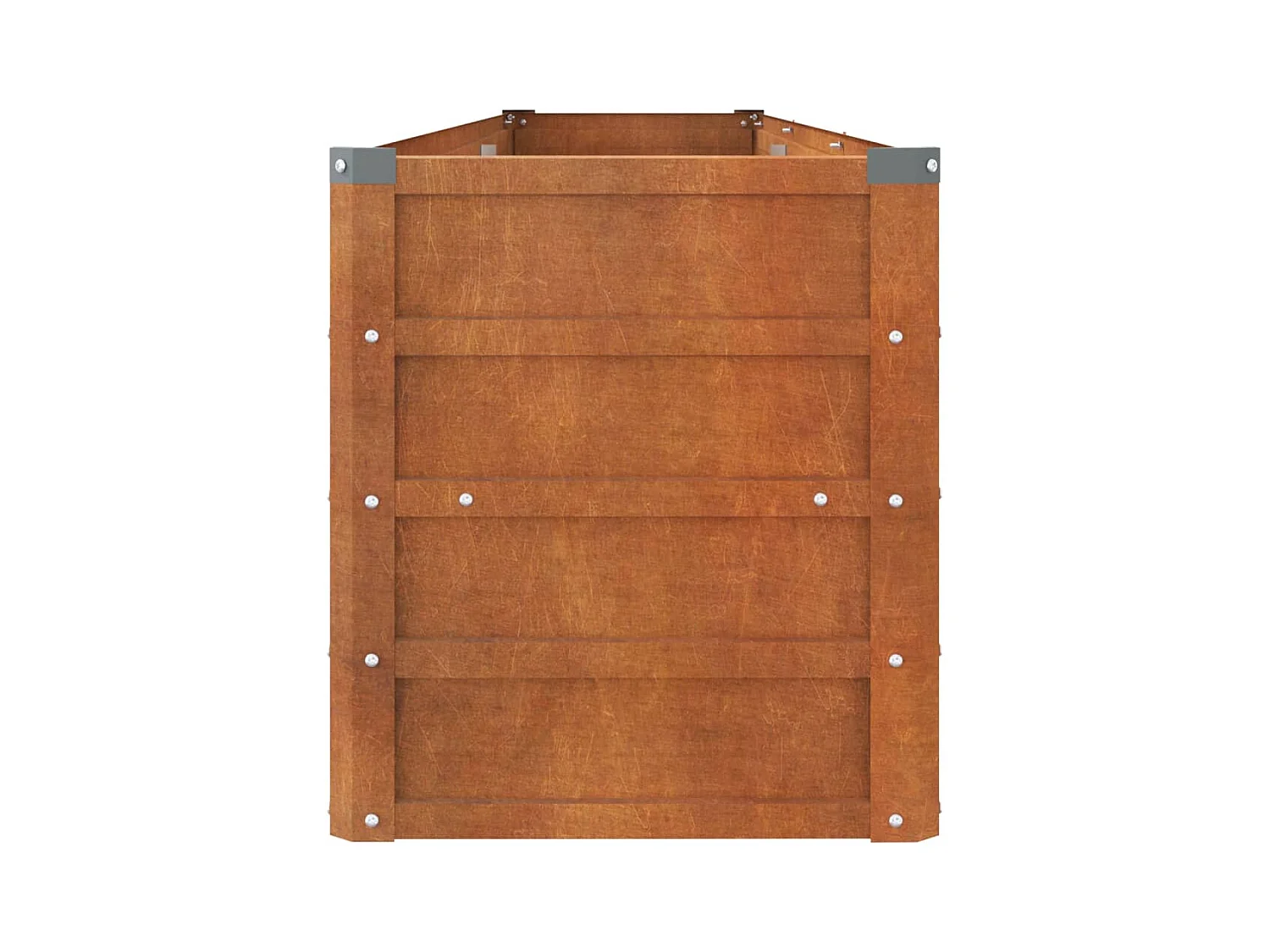 Lit surélevé de jardin rouillé 240x40x45 cm acier corten