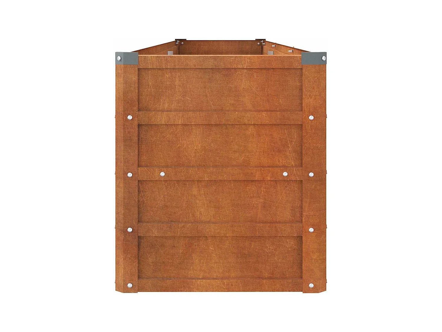 Lit surélevé de jardin rouillé 240x40x45 cm acier corten