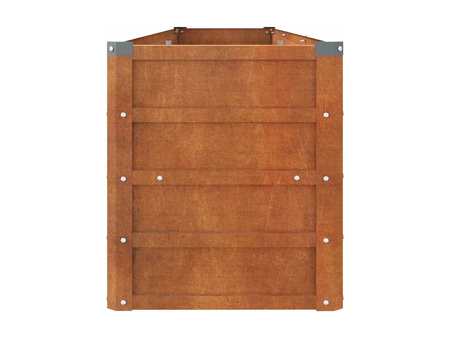 Lit surélevé de jardin rouillé 240x40x45 cm acier corten