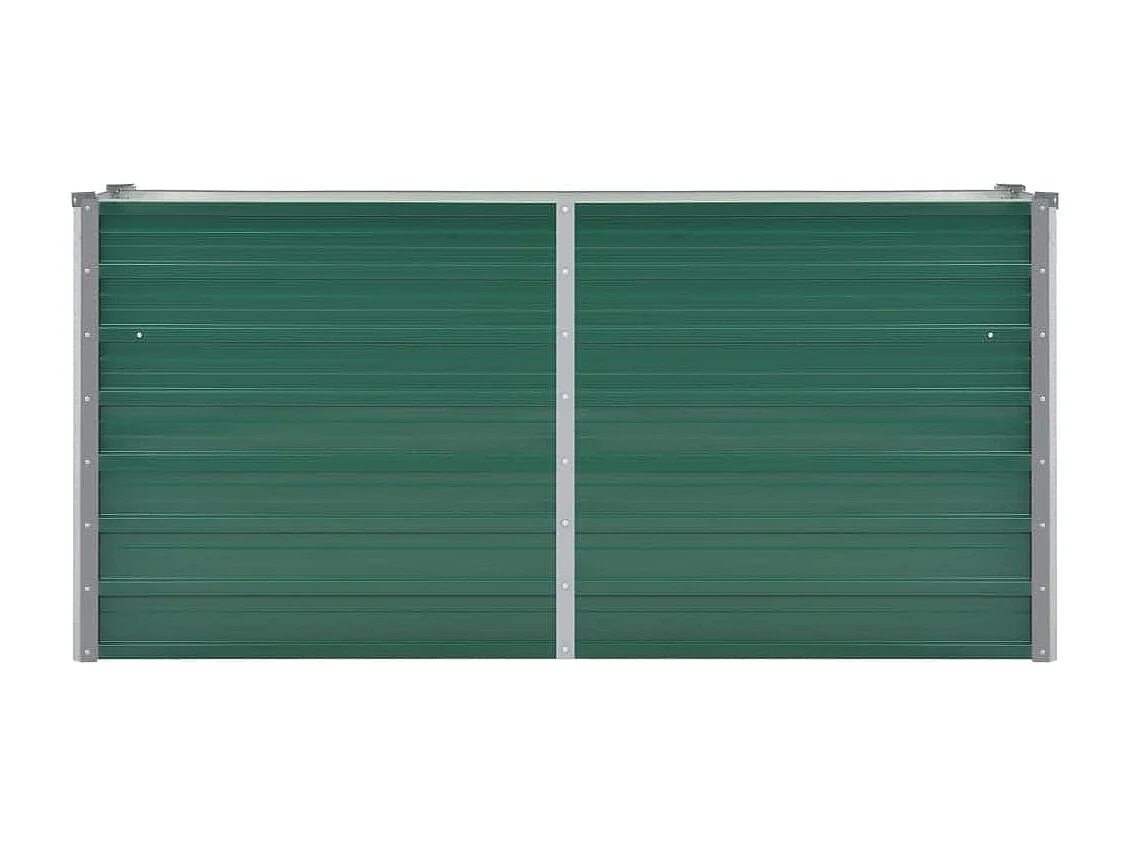 Verhoogd tuinbed Gegalvaniseerd staal 160x40x77 cm Groen