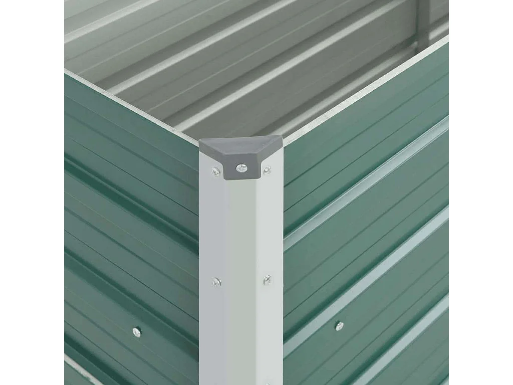 Verhoogd tuinbed Gegalvaniseerd staal 160x40x77 cm Groen