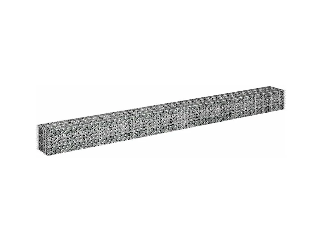Gabion verhoogde bak Gegalvaniseerd staal 360x30x30 cm