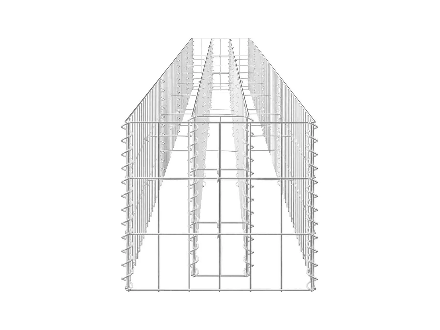 Gabion verhoogde bak Gegalvaniseerd staal 360x30x30 cm