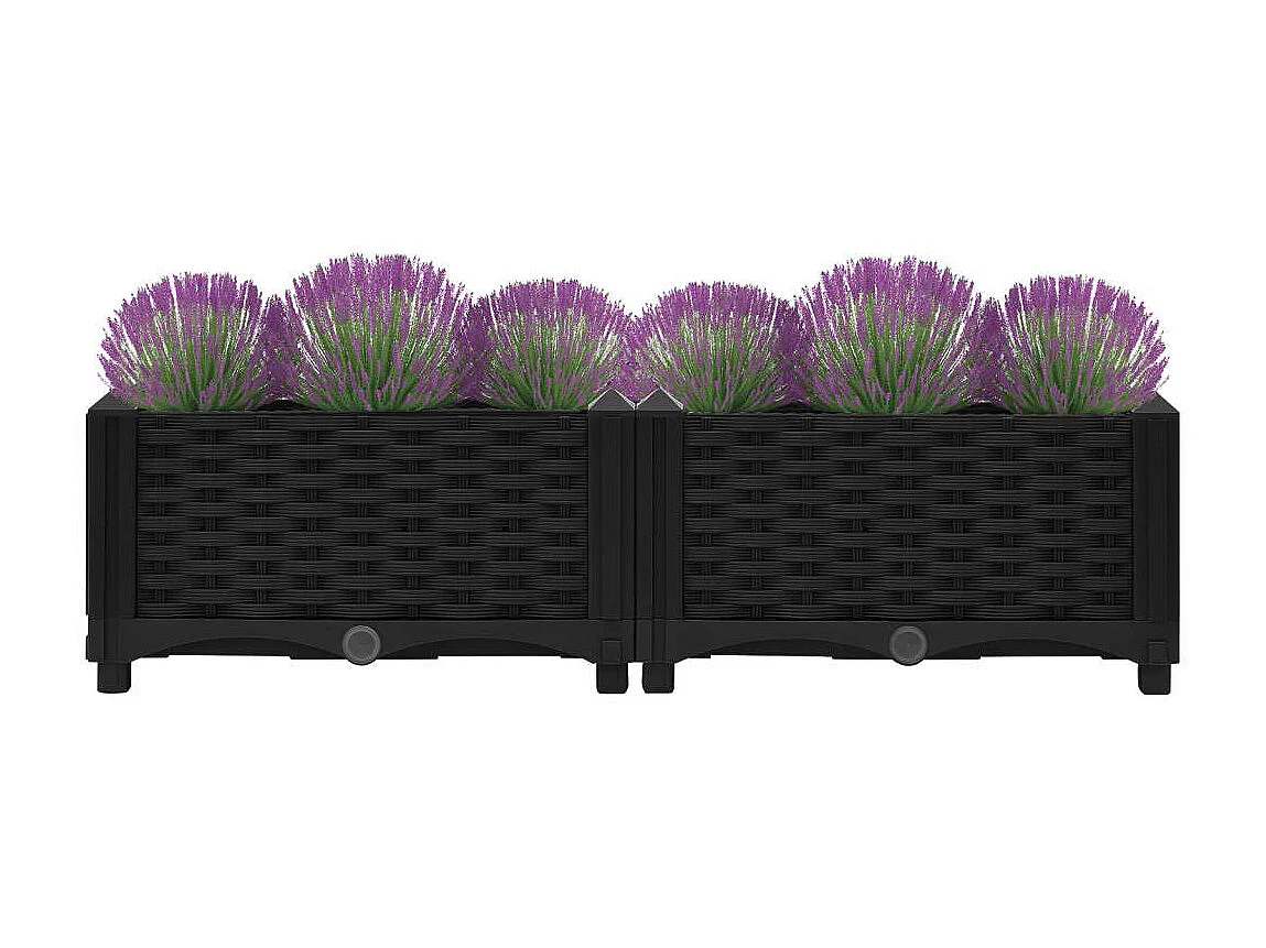 Lit surélevé 80x40x23 cm Polypropylène