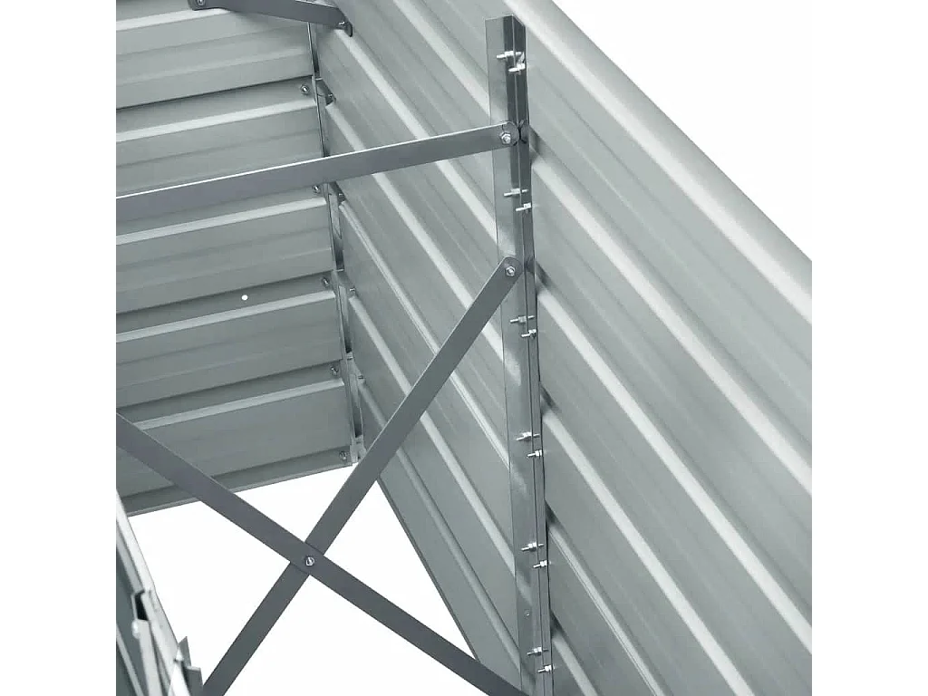 Lit surélevé de jardin Acier galvanisé 240x40x77 cm Anthracite