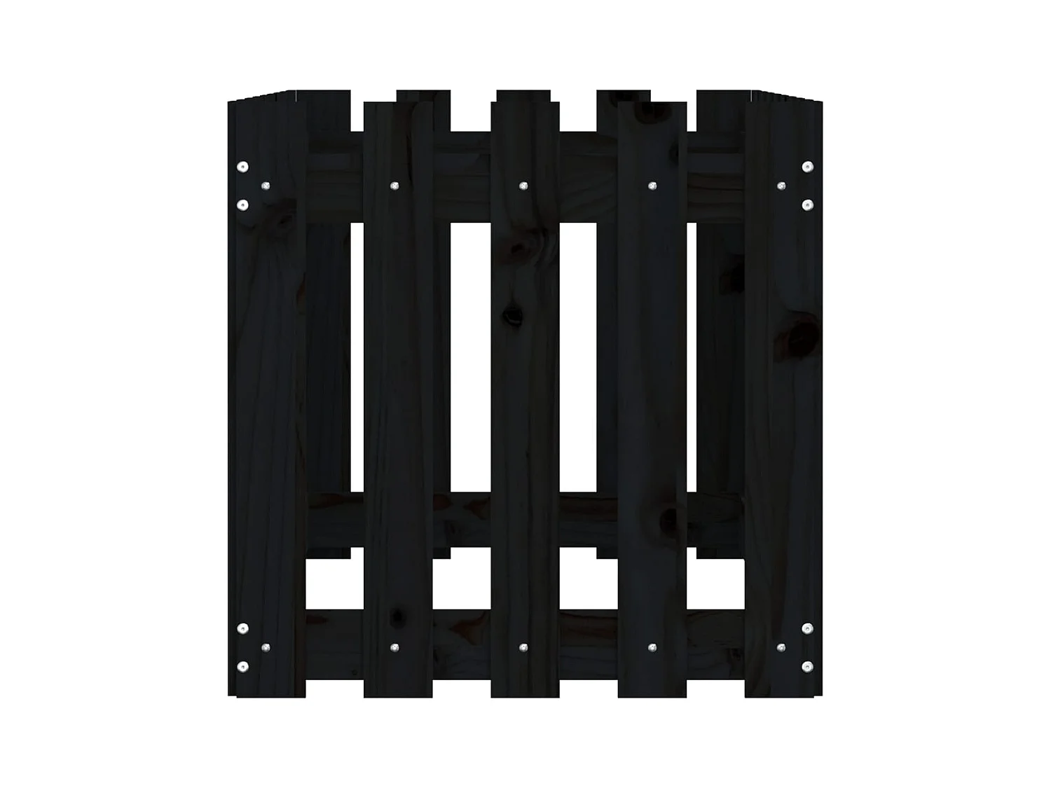 Lit surélevé de jardin design de clôture 100x50x50cm pin massif