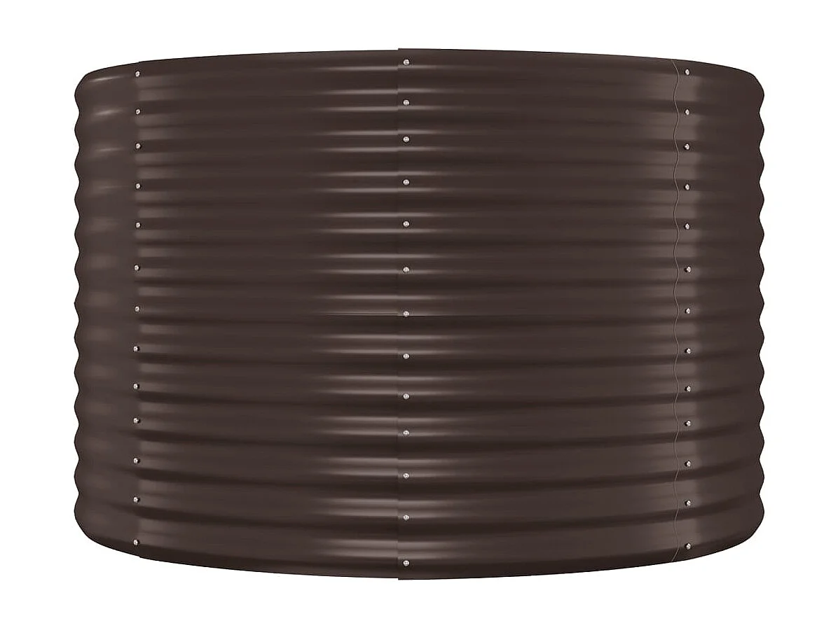 Lit surélevé de jardin Acier enduit de poudre marron