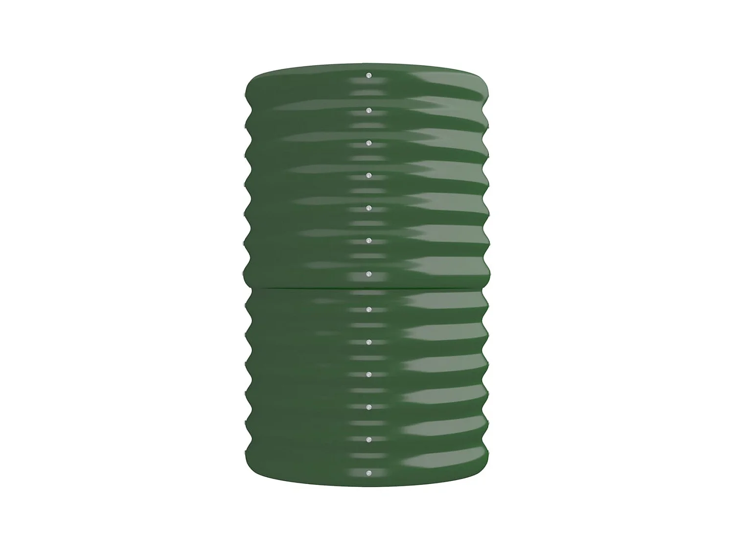 Lit surélevé de jardin Acier enduit de poudre 224x40x68 cm Vert