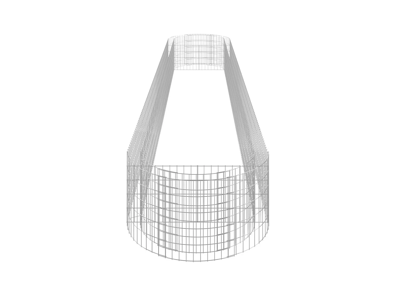 Gabion verhoogde bak Gegalvaniseerd ijzer 600x100x50 cm