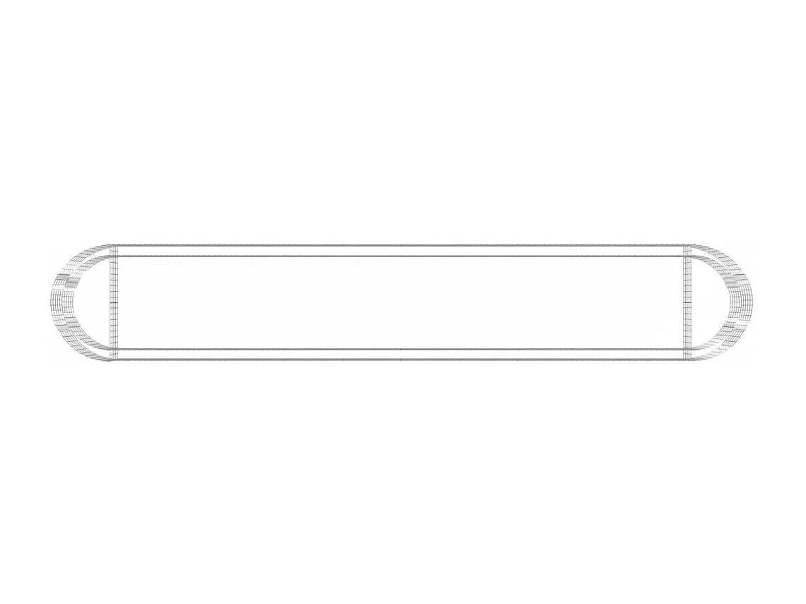 Gabion verhoogde bak Gegalvaniseerd ijzer 600x100x50 cm