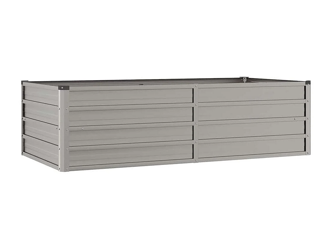 Lit surélevé de jardin rouillé 160x80x45 cm acier corten