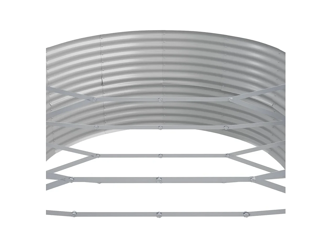 Lit surélevé de jardin Acier enduit de poudre Anthracite