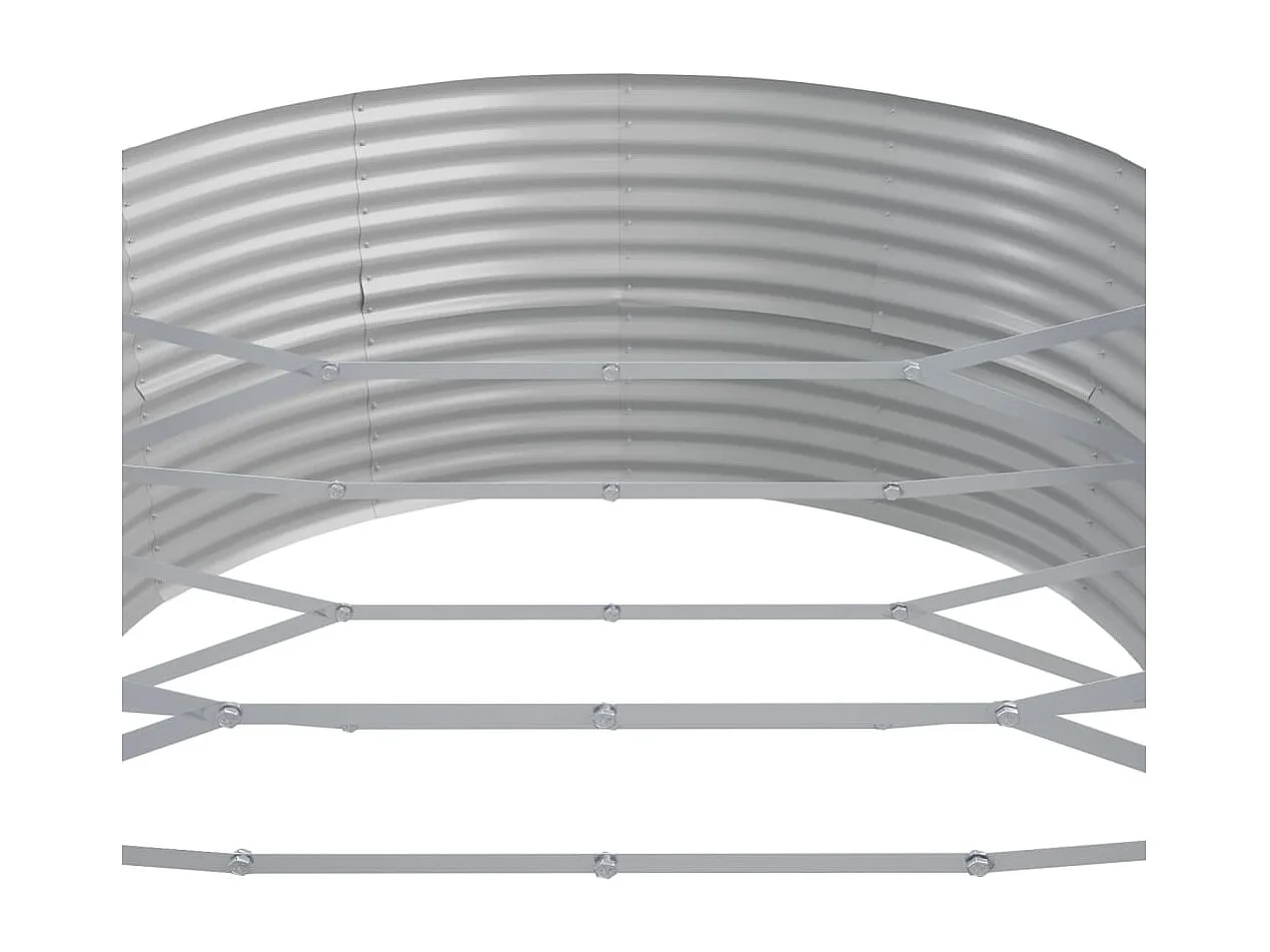 Lit surélevé de jardin Acier enduit de poudre Anthracite