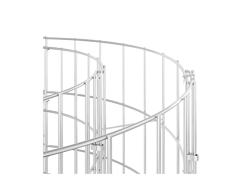 Cama elevada de gaviones de hierro galvanizado 500x100x50 cm