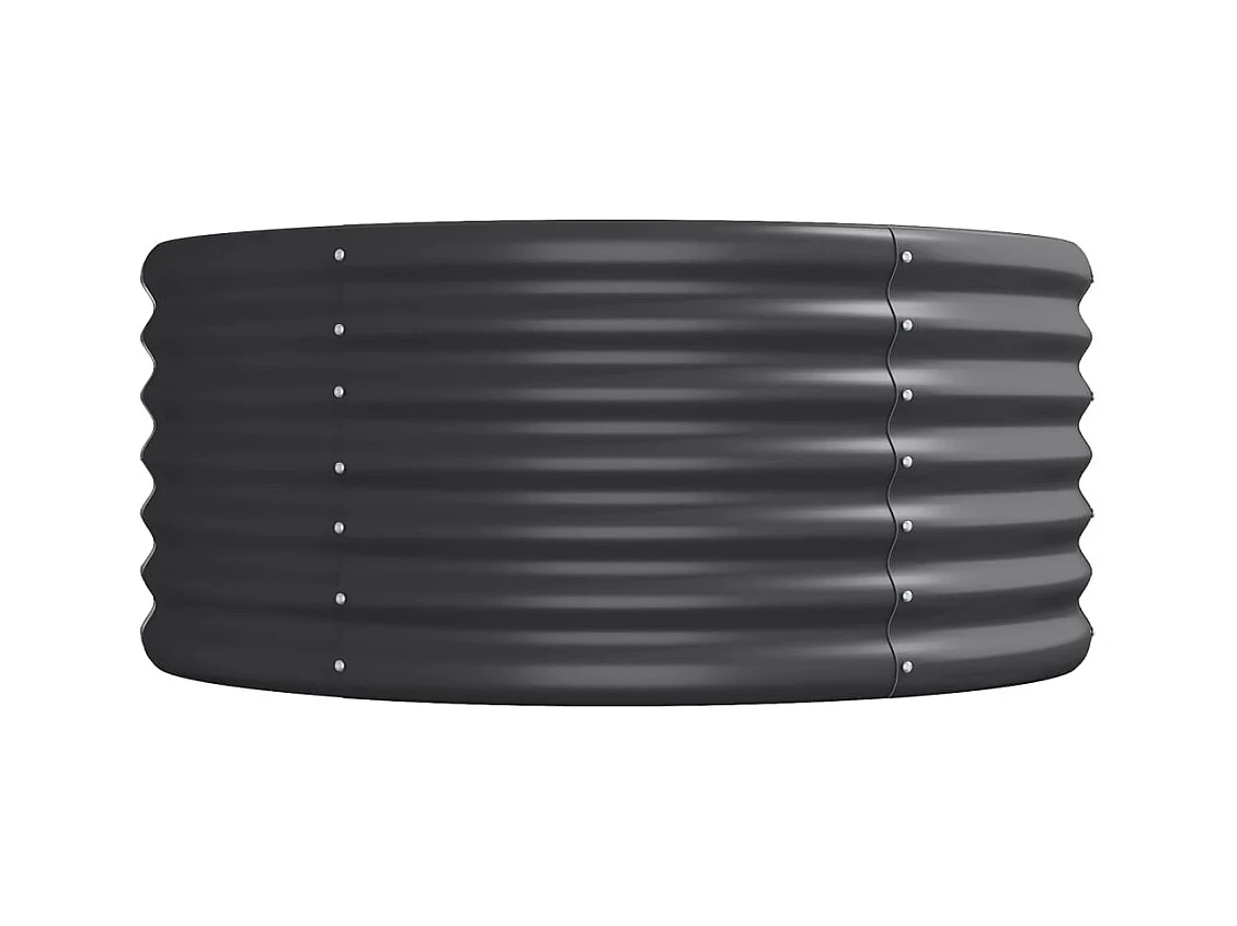 Lit surélevé de jardin Acier enduit de poudre Anthracite