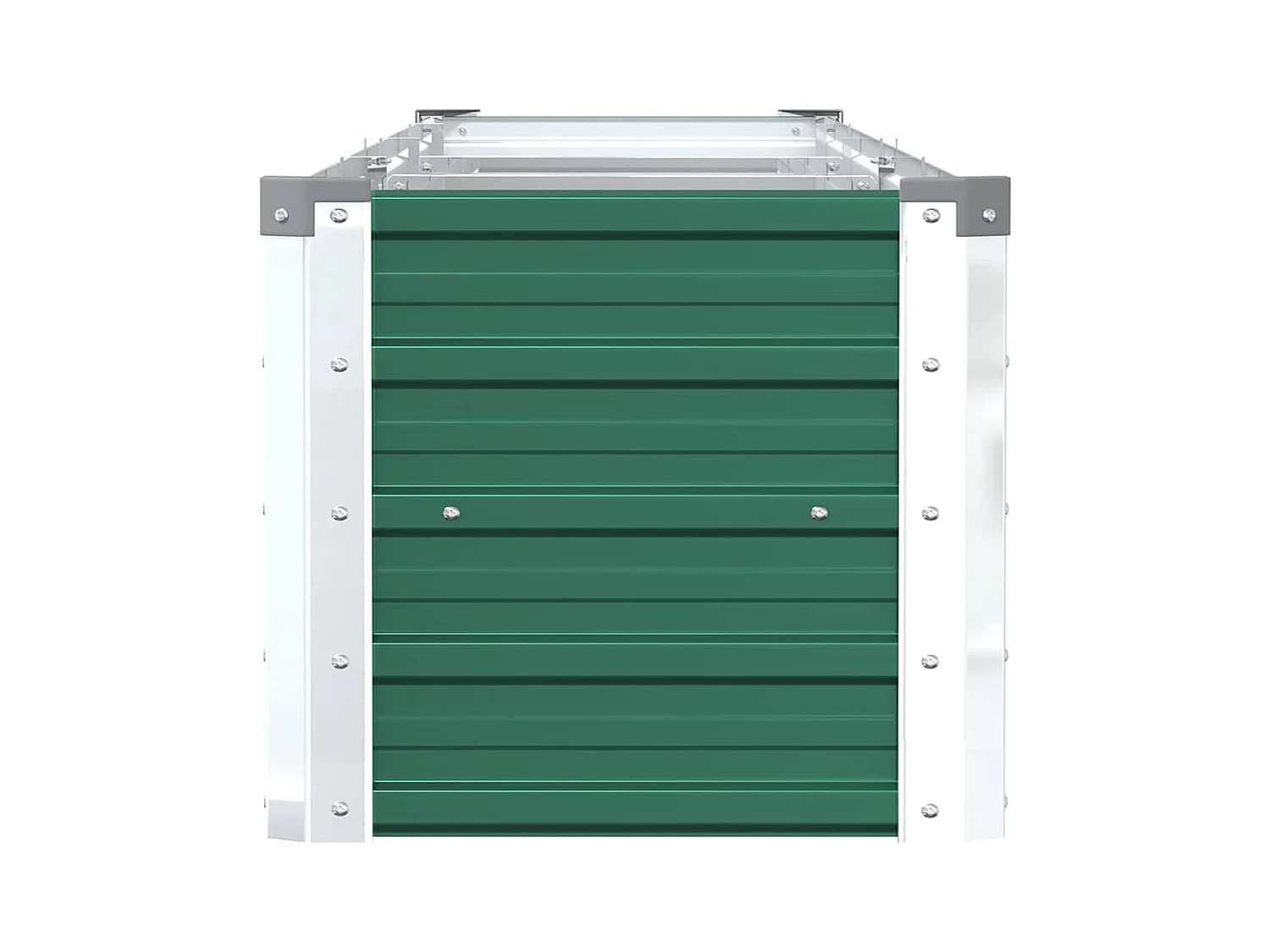 Lit surélevé de jardin Acier galvanisé 320x40x45 cm Vert