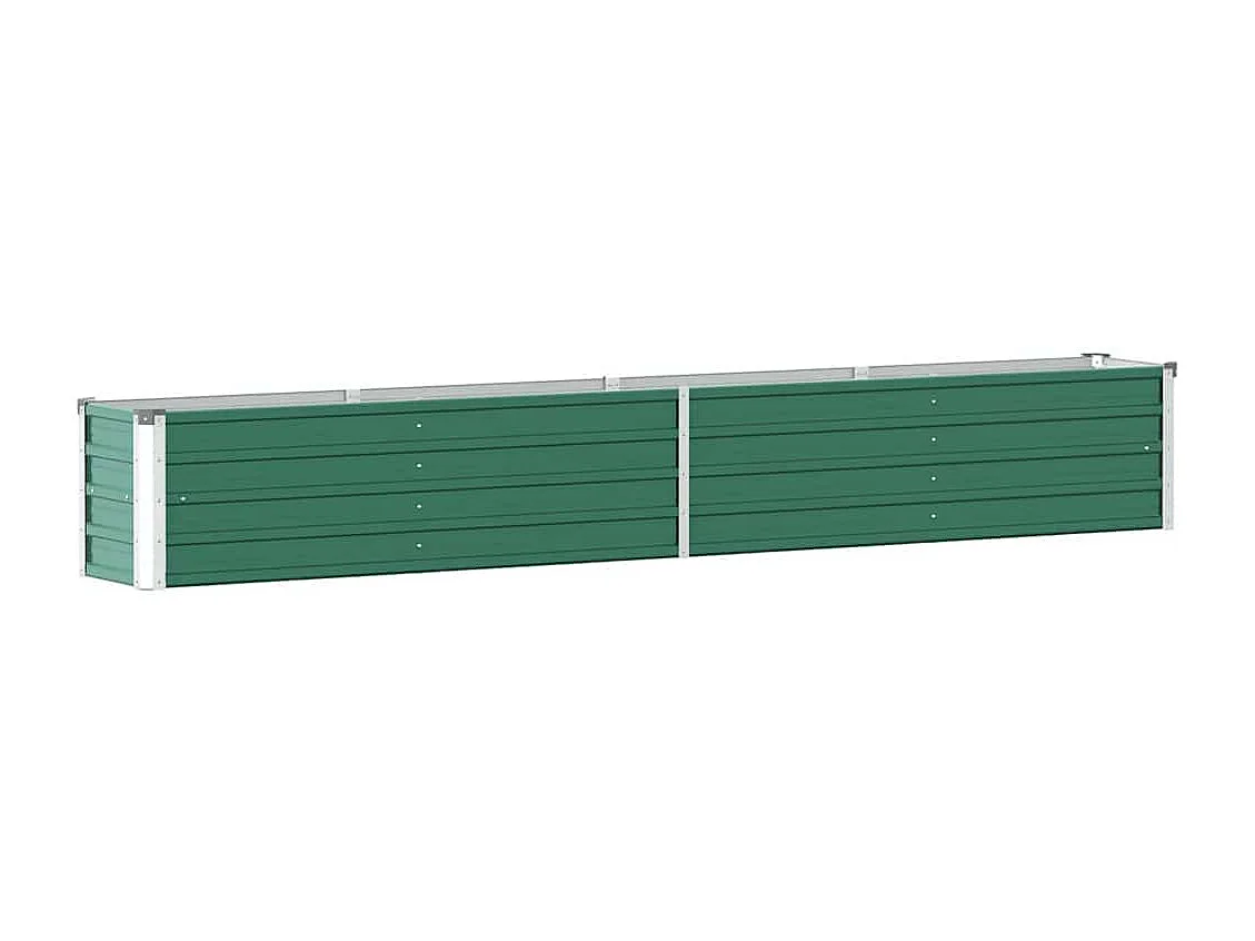 Verhoogd tuinbed Gegalvaniseerd staal 320x40x45 cm Groen