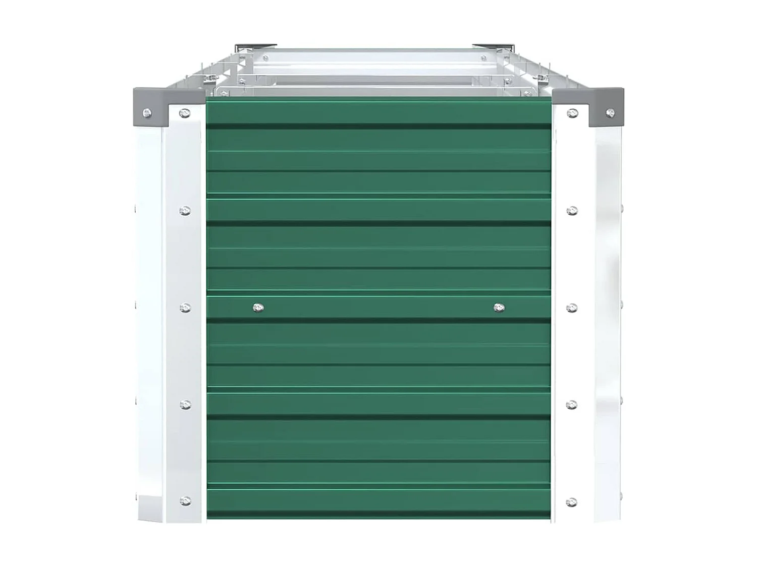 Verhoogd tuinbed Gegalvaniseerd staal 320x40x45 cm Groen