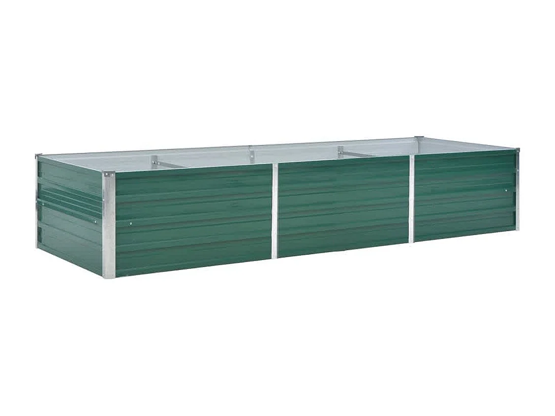 Verhoogd tuinbed Gegalvaniseerd staal 240x80x45 cm Groen