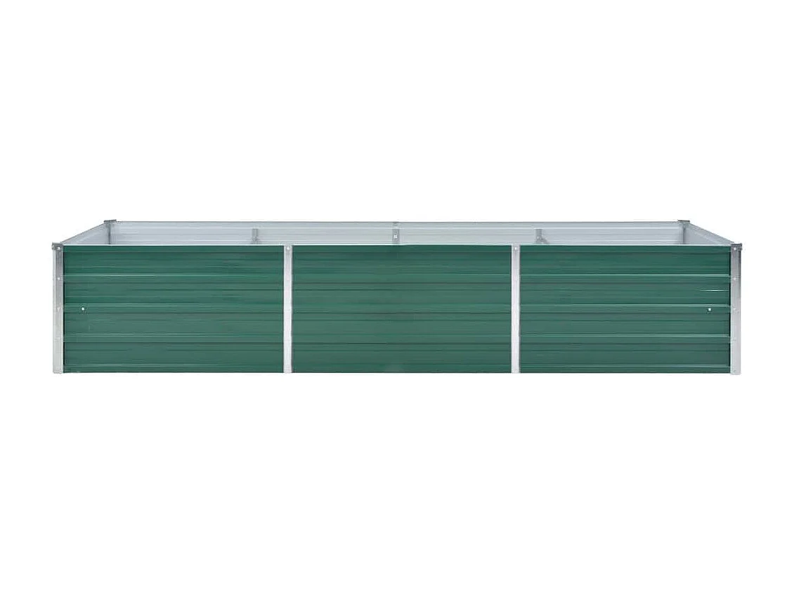 Verhoogd tuinbed Gegalvaniseerd staal 240x80x45 cm Groen