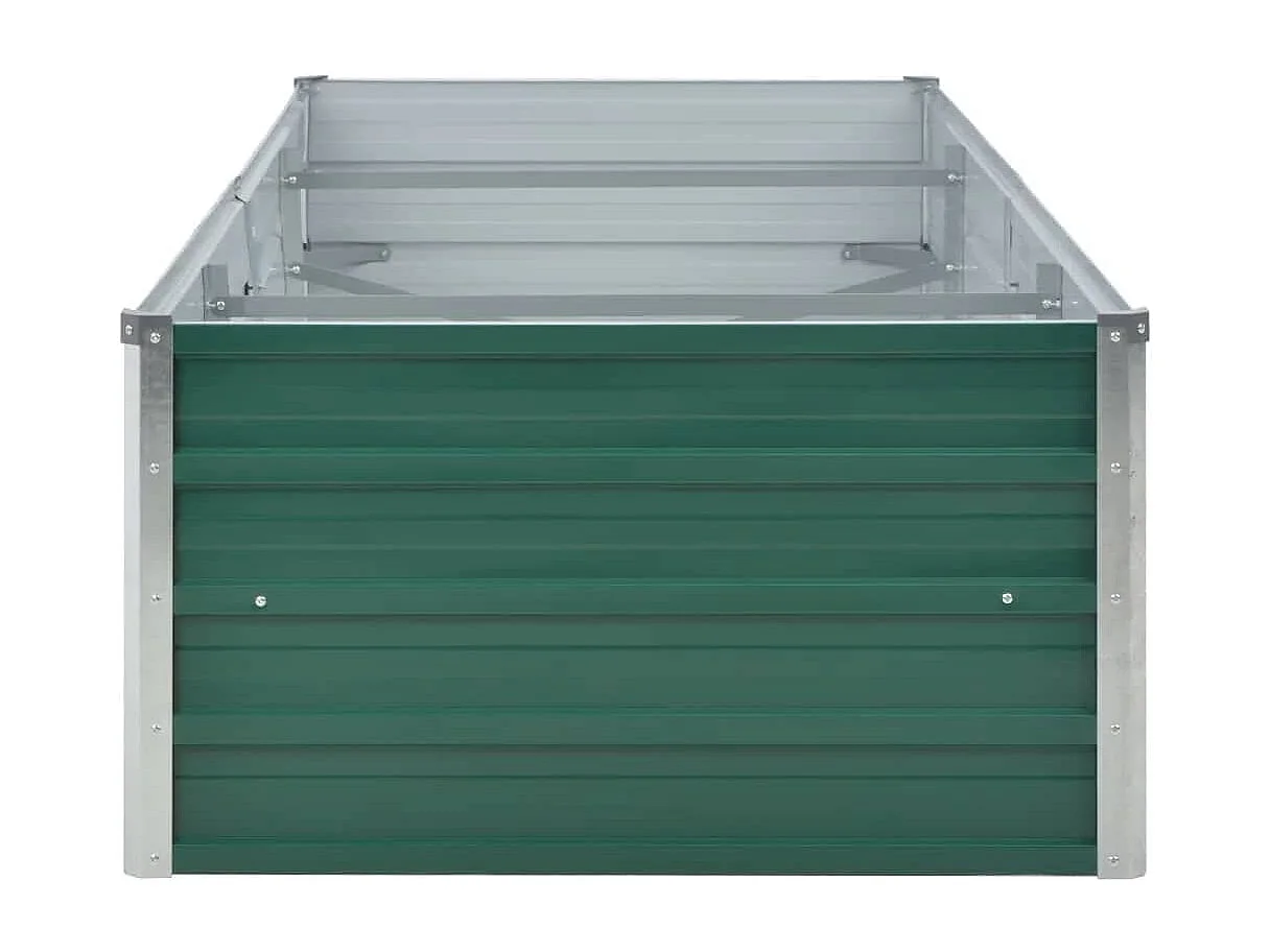 Verhoogd tuinbed Gegalvaniseerd staal 240x80x45 cm Groen