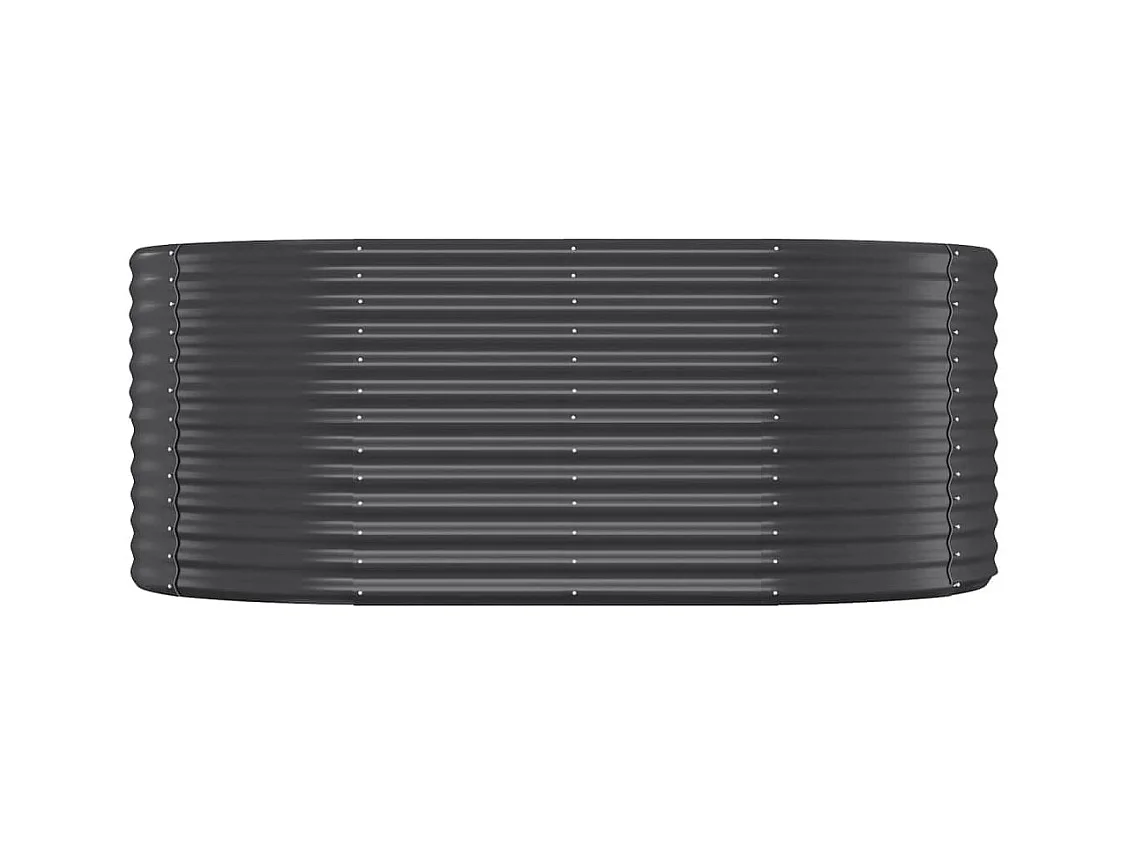 Verhoogd tuinbed gepoedercoat staal antraciet