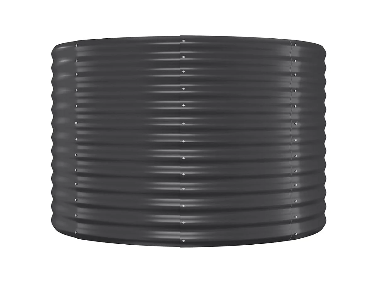 Verhoogd tuinbed gepoedercoat staal antraciet