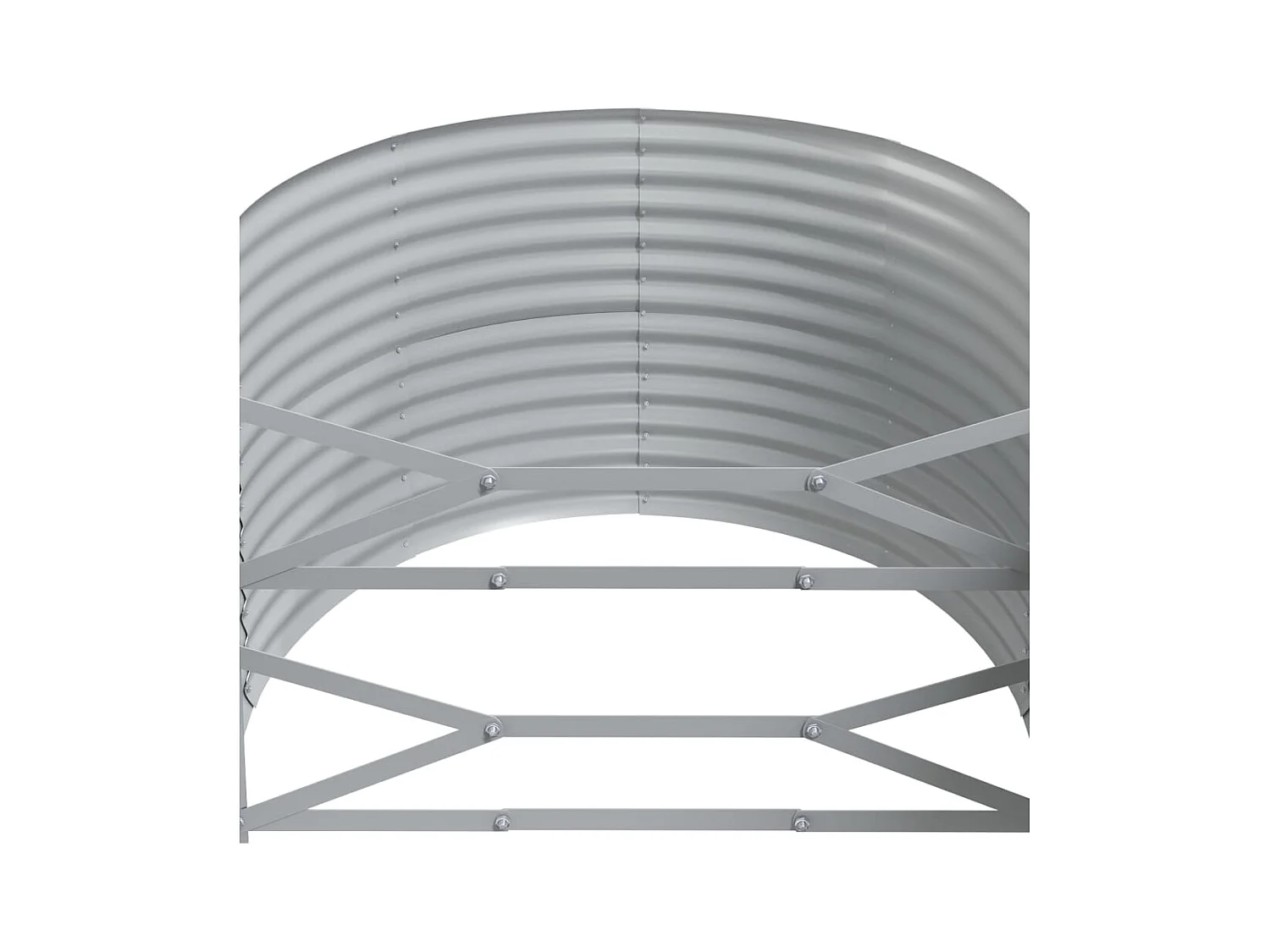 Verhoogd tuinbed gepoedercoat staal antraciet