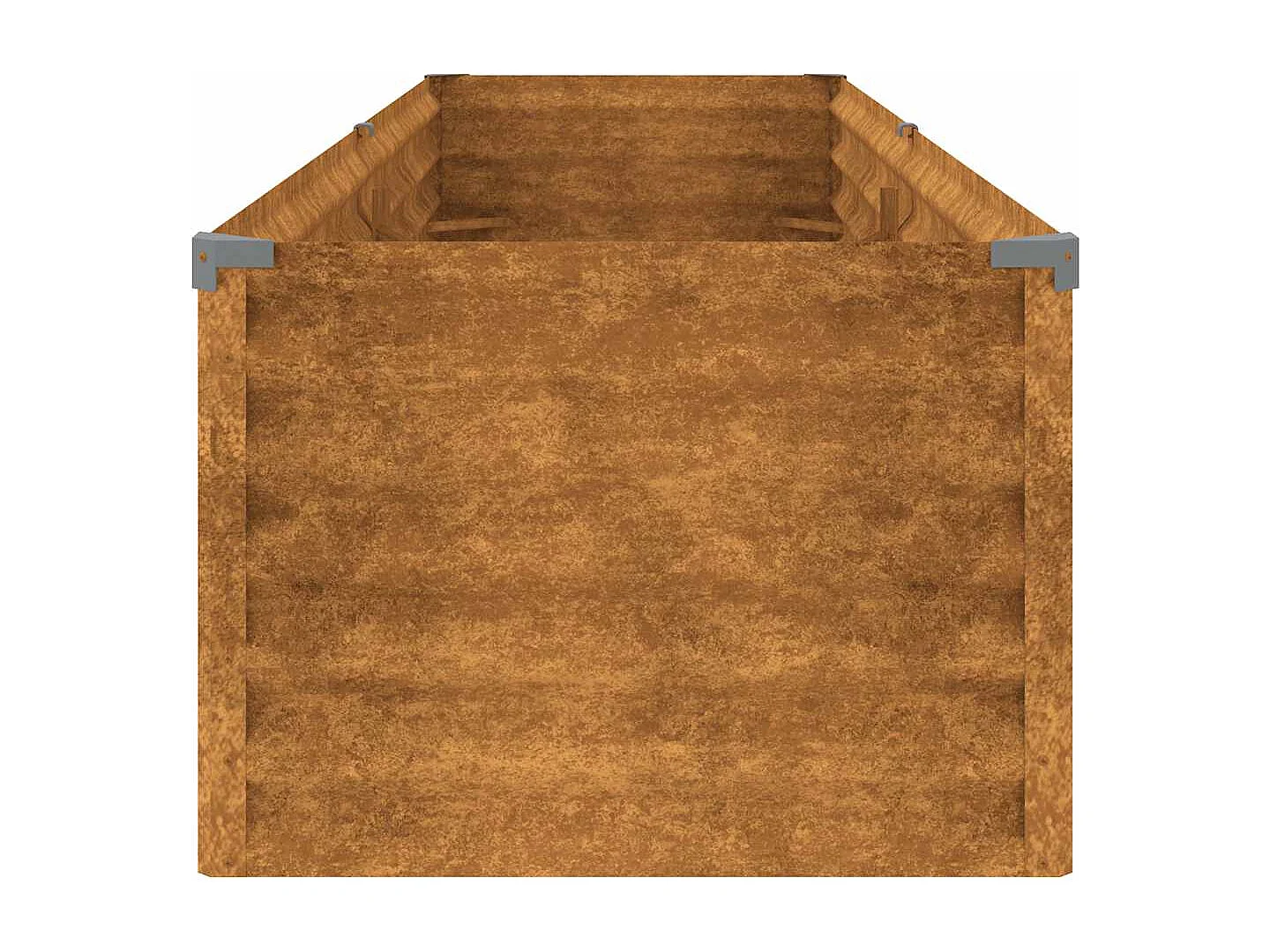 Letto da giardino rialzato 194x50x36 cm in acciaio corten